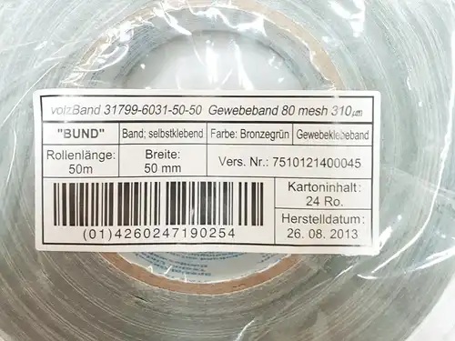 Bundeswehr Panzertape Gewebeband 50 mm x 50 m neu in OVP