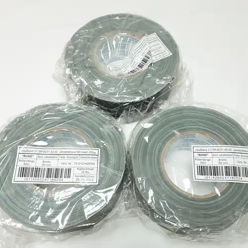 Bundeswehr Panzertape Gewebeband 50 mm x 50 m neu in OVP