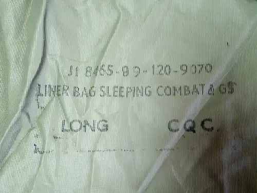 Britische Armee British Army Liner Bag Sleeping Combat Innenschlafsack