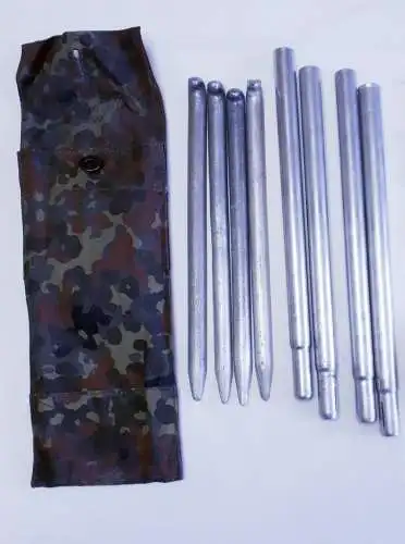 Bundeswehr Zeltbesteck mit Tasche flecktarn