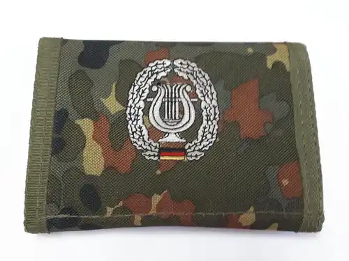 Portemonnaie flecktarn Truppengattungsabzeichen Musikkorps
