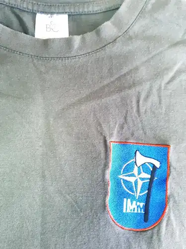 T-Shirt oliv NATO Abzeichen IMM Gr. XXL