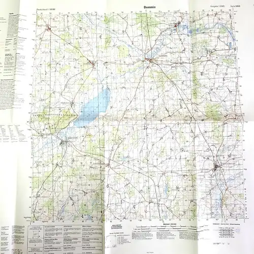 Topographische Karte Bundeswehr Demmin C 2342