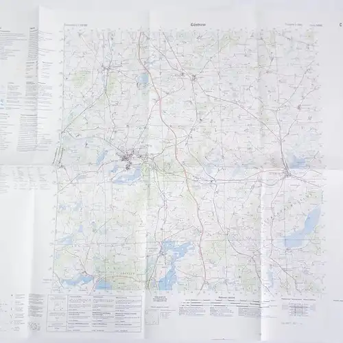 Topographische Karte Bundeswehr Güstrow C 2338