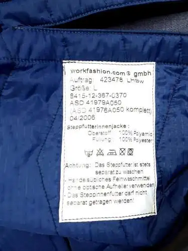 Bundeswehr Marine Parka grau Gr. L