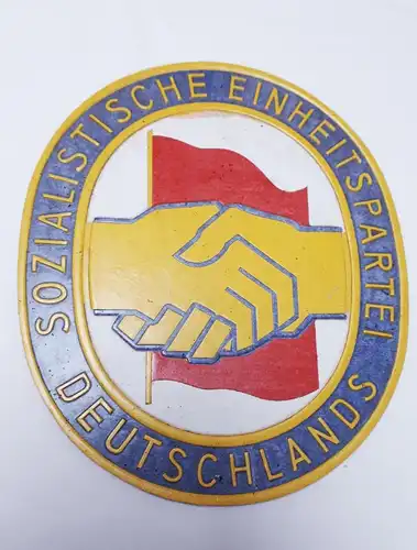 DDR Pappschild SED Sozialistische Einheitspartei Deutschlands