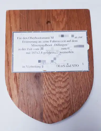 Wappenschild MiJ Boot Dillingen