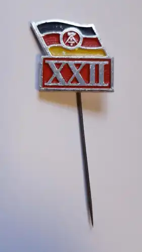 DDR Abzeichen Anstecknadel XXII. Jahre DDR