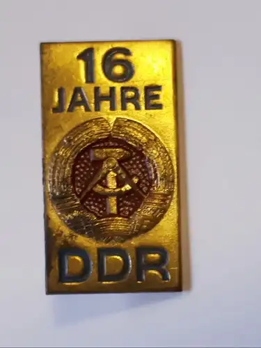 DDR Abzeichen 16 Jahre DDR
