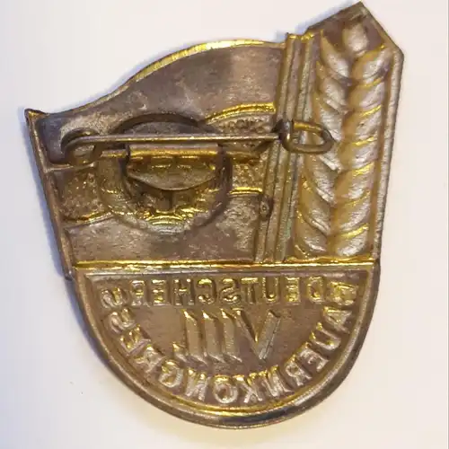 DDR Abzeichen Anstecker VIII. Deutscher Bauernkongress