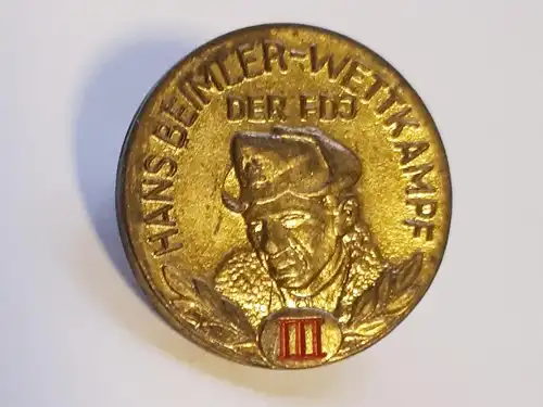 Abzeichen Anstecker Hans Beimler Wettkampf der FDJ Stufe 3
