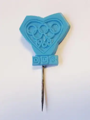 DDR Anstecknadel Plastik DDR 1968