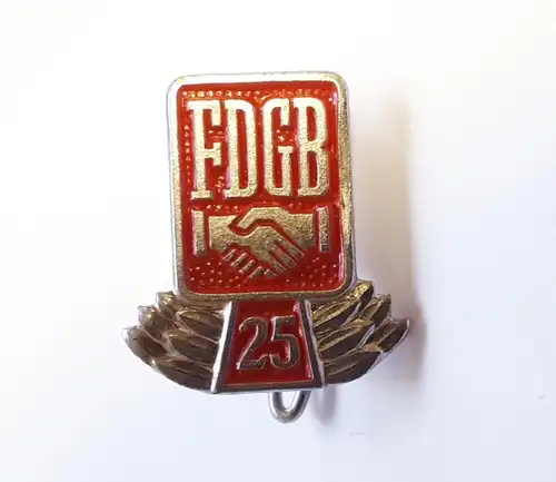 DDR Abzeichen Anstecker 25 Jahre FDGB