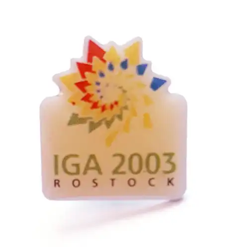 Anstecker Pin IGA 2003 Rostock