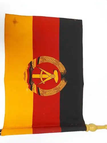 DDR Flagge Fahne am Stock ca. 37 cm x 51 cm