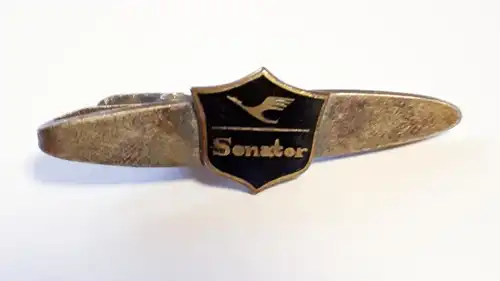 Abzeichen Clip Lufthansa Vielflieger Ehrennadel Senator 60er Jahre