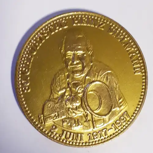 Medaille 80. Geburtstag Heinz Sielmann