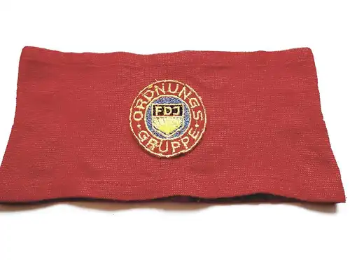 DDR FDJ Armbinde Ordnungsgruppe
