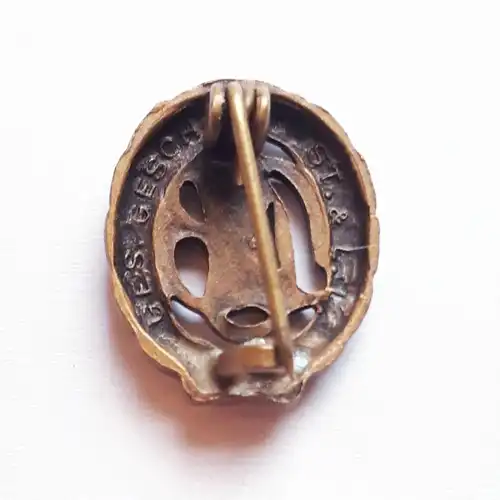 DSB Deutscher Sportbund Anstecker Miniatur Bronze