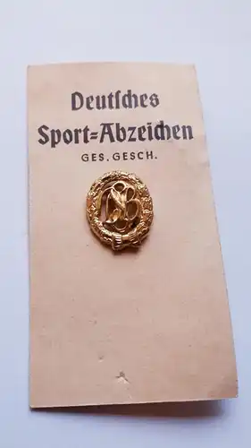 DSB Deutscher Sportbund Anstecker Miniatur Gold