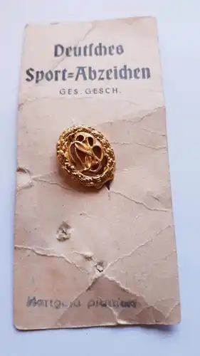 DSB Deutscher Sportbund Anstecker Miniatur Gold