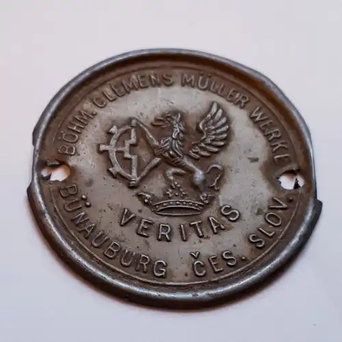 Plakette Veritas Nähmaschinenwerke