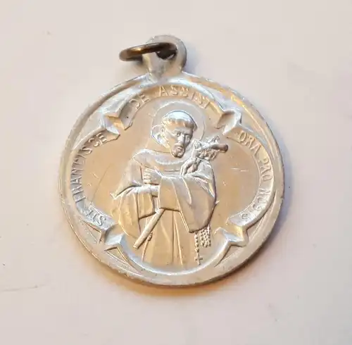 Medaille Anhänger Ste. Francisce de Assisi - Ste. Antoni de Padua