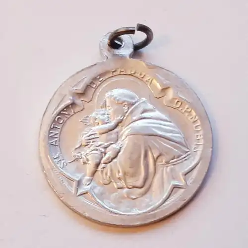 Medaille Anhänger Ste. Francisce de Assisi - Ste. Antoni de Padua