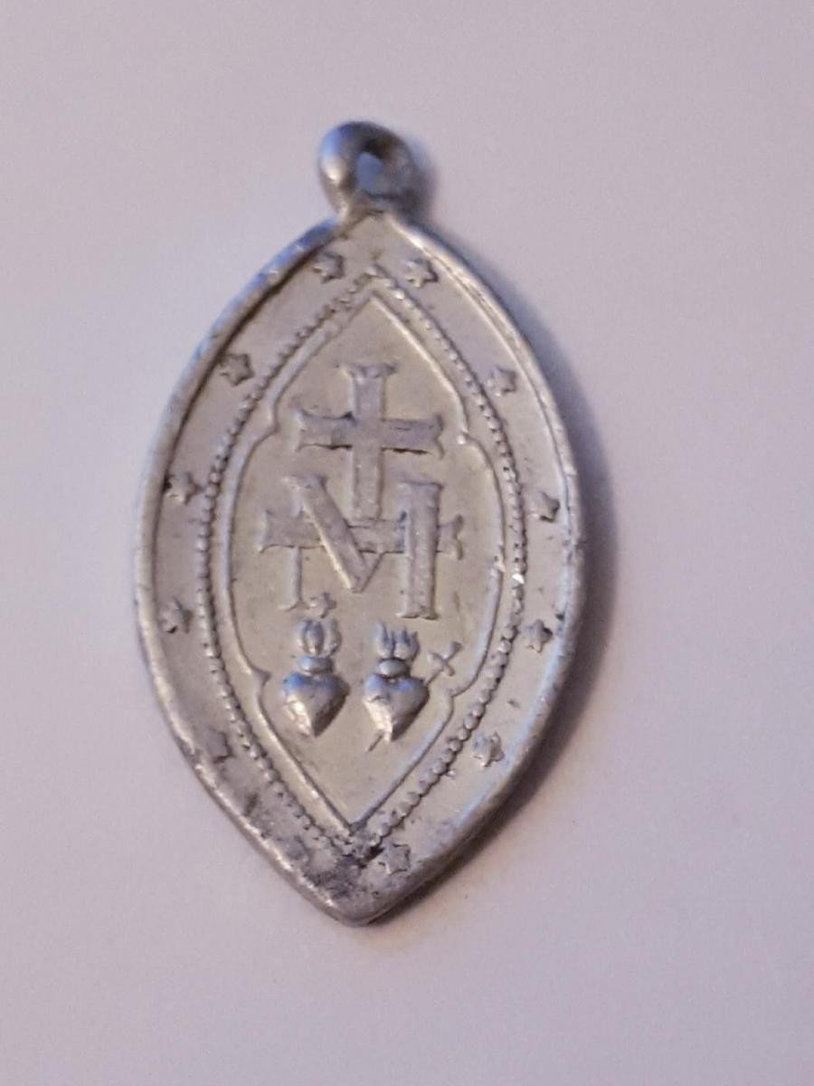 Medaille Anhänger O Maria, empfangen ohne Sünde... 2,5 cm x 1,4 cm Nr ...