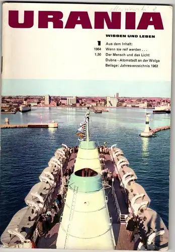 Urania - Wissen und Leben 1-1964. 
