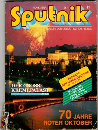 Sputnik Digest der sowjetischen Presse 11-1987. 