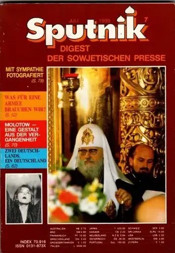 Sputnik Digest der sowjetischen Presse 7-1990. 