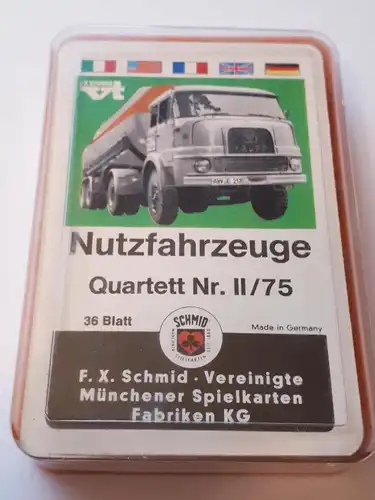 F.X. Schmid Spielkarten Quartett Nr. II/75 Nutzfahrzeuge