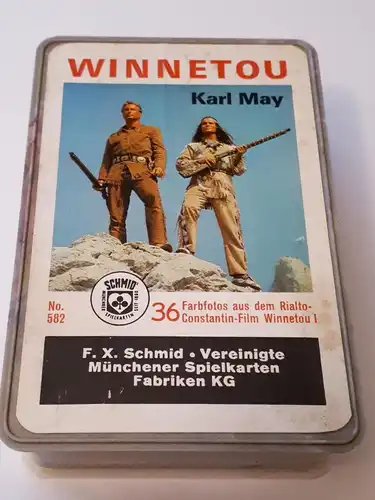 F.X. Schmid Karten Winnetou Farbfotos zum Film Winnetou I Nr.582