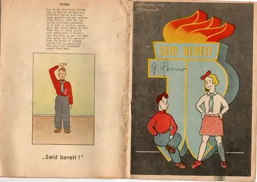 DDR Heft JP Die jungen Pioniere - Eine Bildergeschichte in Versen