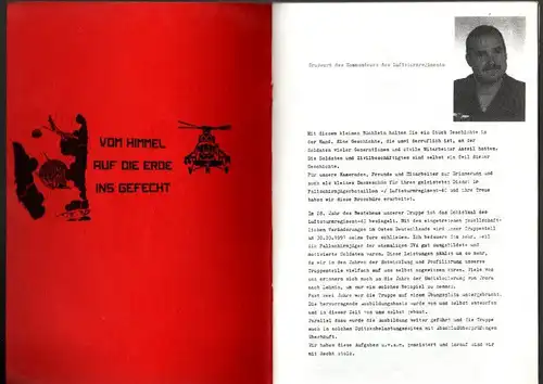 DDR Heft 28 Jahre 1962-1990 Fallschirmjägerbataillon Luftsturmregiment 40