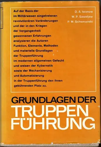 Grundlagen der Truppenführung. 