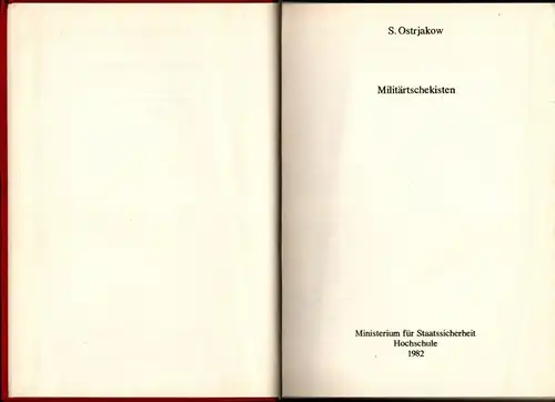 S. Ostrjakow: Militärtschekisten - S. Ostrjakow. 