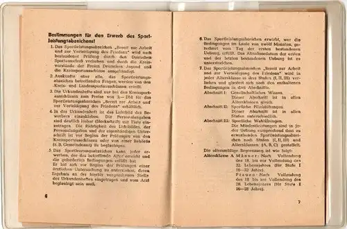 DDR Heft Erwerbt das Sportleistungsabzeichen 1951