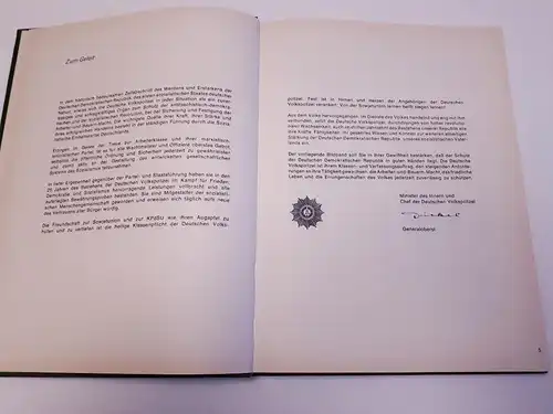 DDR MdI Volkspolizei Buch Im Dienste des Volkes