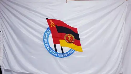 DDR Flagge Für deutsch-sowjetische Freundschaft 115 cm x 190 cm