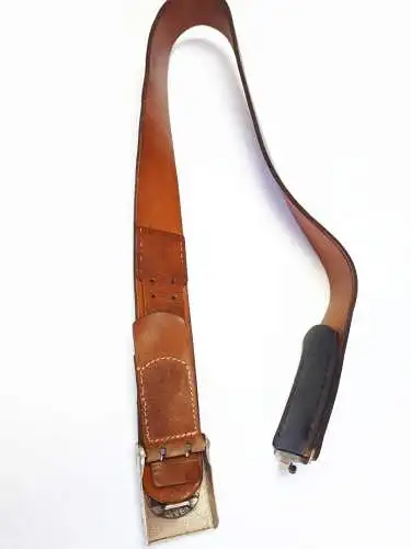 Original Bundeswehr Lederkoppel Gürtel 90 cm Länge