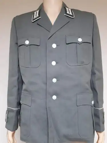 DDR NVA Uniformjacke Offizier Gr. sk 52 mit Ärmelpatten