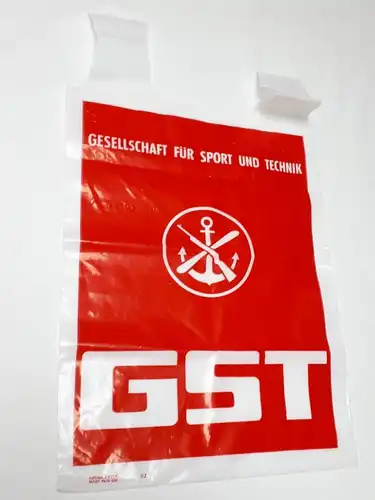 DDR GST Werbetüte ca. 49,5 cm x 29,2 cm Optima Druck