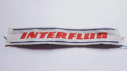 DDR InterflugTextiletikett Wäschelogo