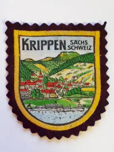 DDR Patch Aufnäher Krippen sächs. Schweiz