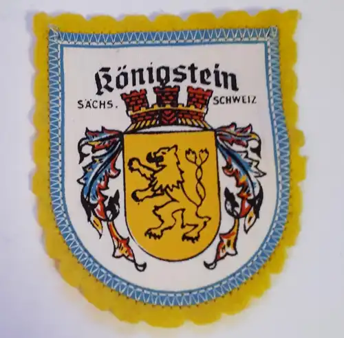 DDR Patch Aufnäher Königsstein sächs. Schweiz
