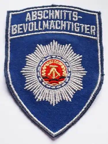 DDR MdI Trapo Transportpolizei Aufnäher Abschnittsbevollmächtigter