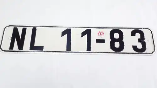 DDR KFZ Kennzeichen Nummernschild 