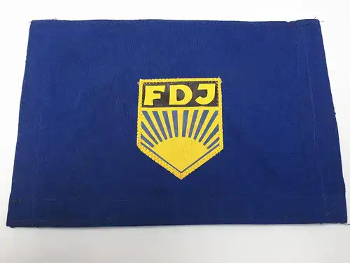 DDR FDJ Flagge mit Hohlsaum